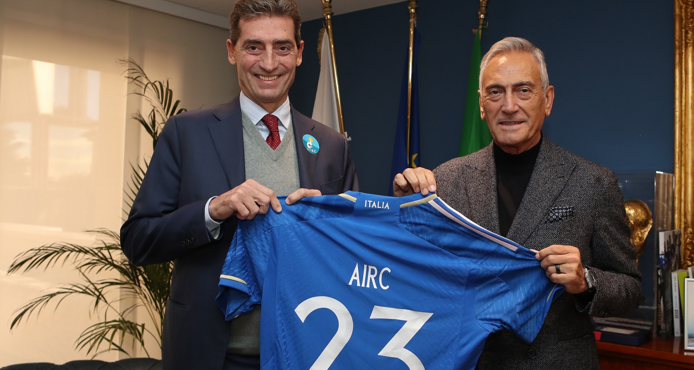 Firmato il protocollo d’intesa tra FIGC e Fondazione AIRC. Gravina: “La ricerca sul cancro è un messaggio di fiducia verso il futuro”