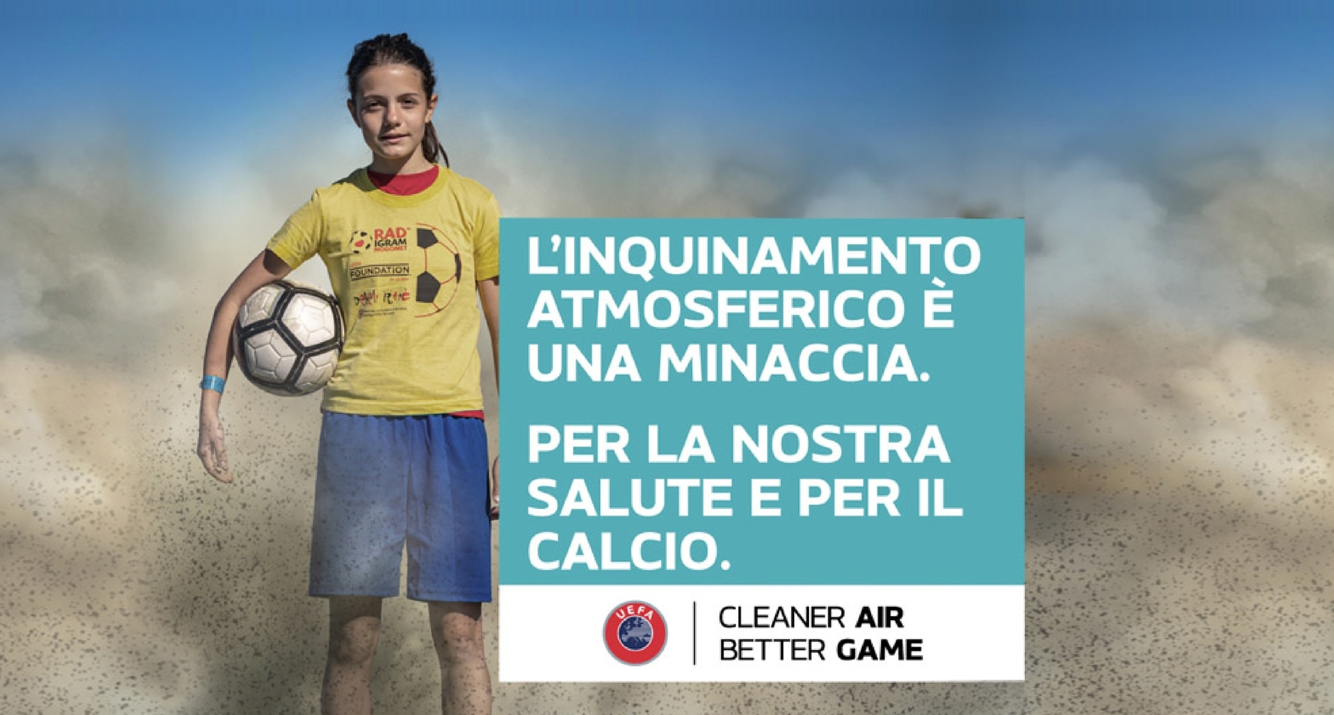 La Nazionale Under 21 promuove la campagna UEFA 'Cleaner Air, Better Game'